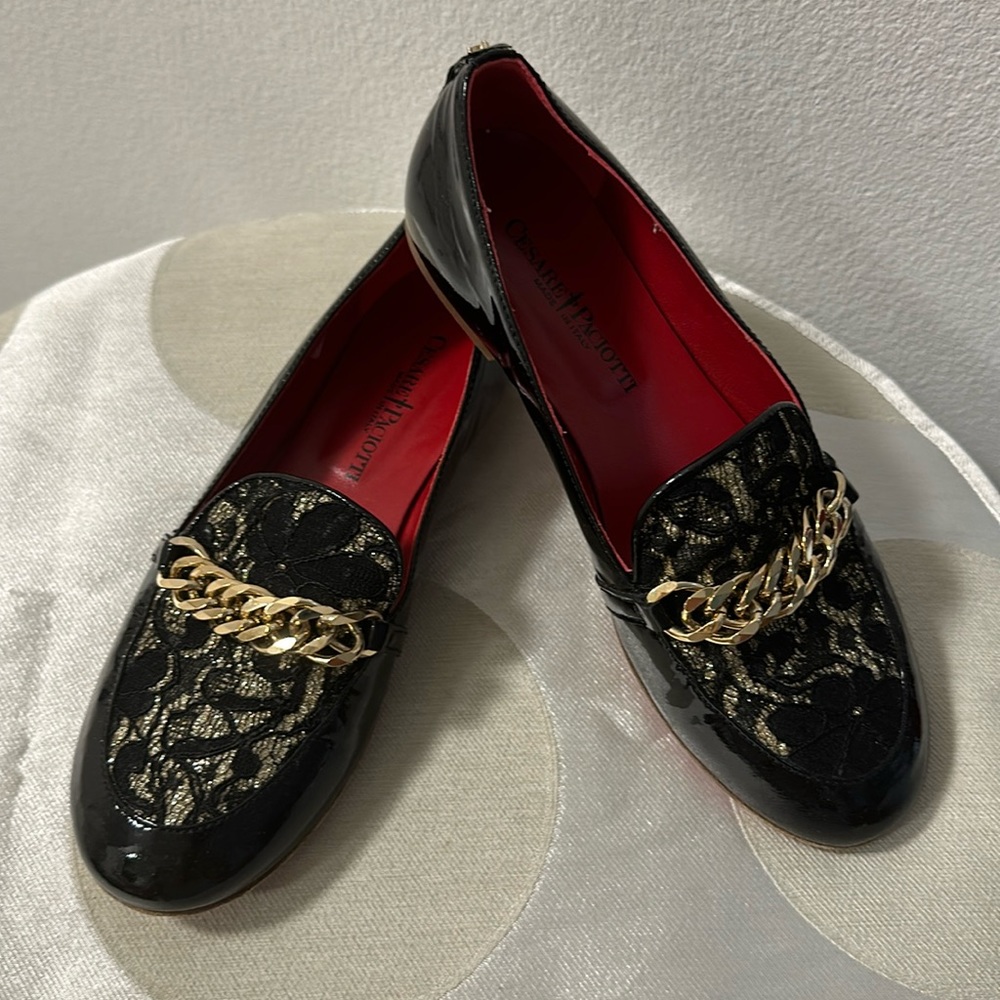 Cesare Paciotti Patent Leather Ballet Flats Size 35